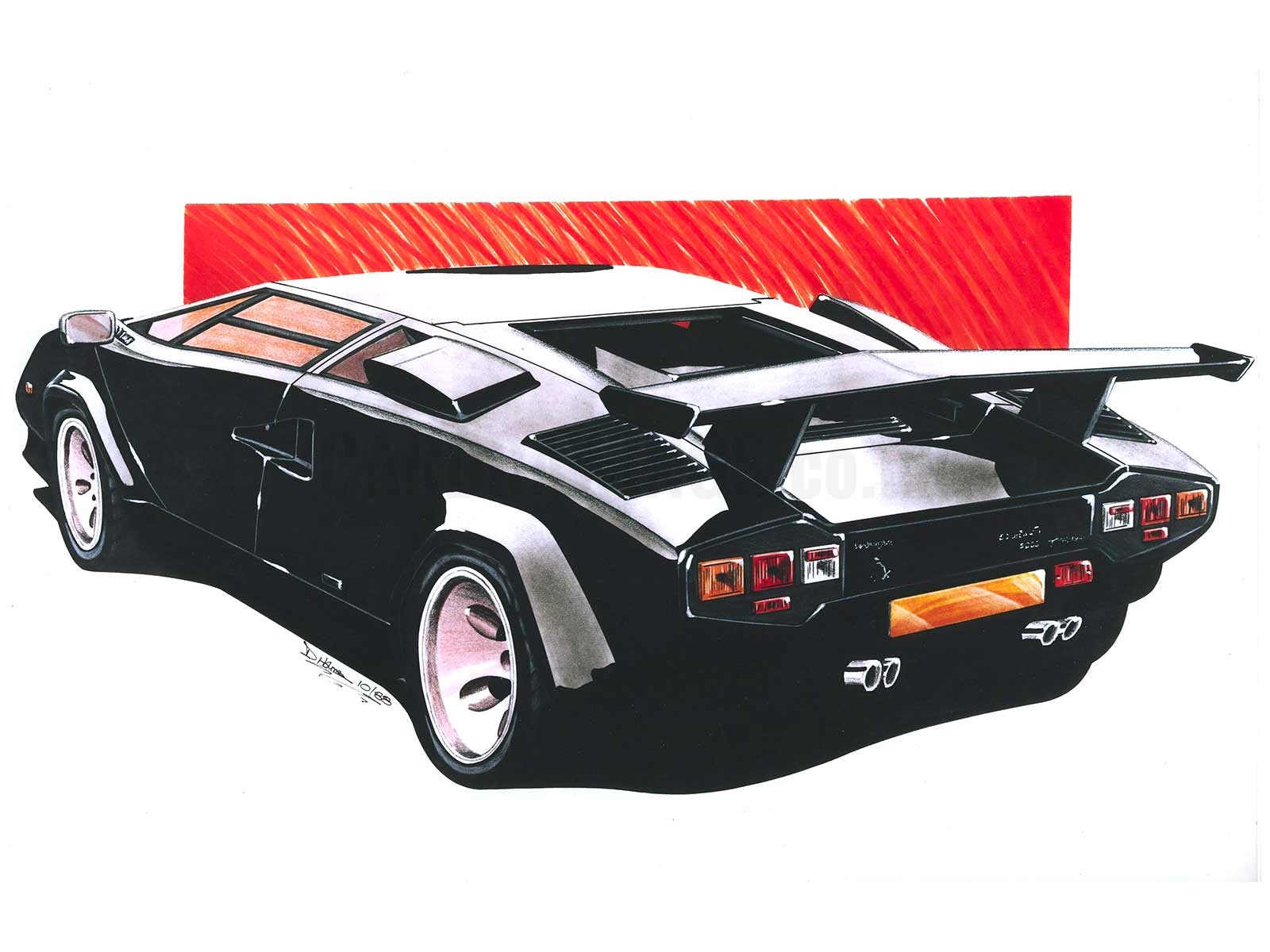 Lamborghini Countach Black