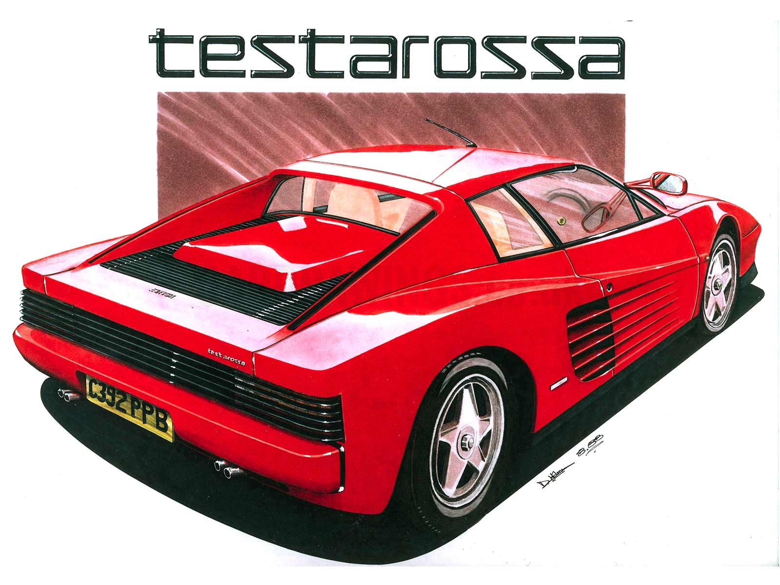 Ferrari Testarossa Red