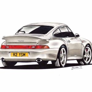 Porsche Drawing